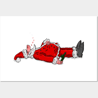 Merry Santa Posters and Art